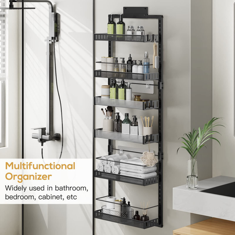 Stainless Steel Spice Rack with Adjustable Racks