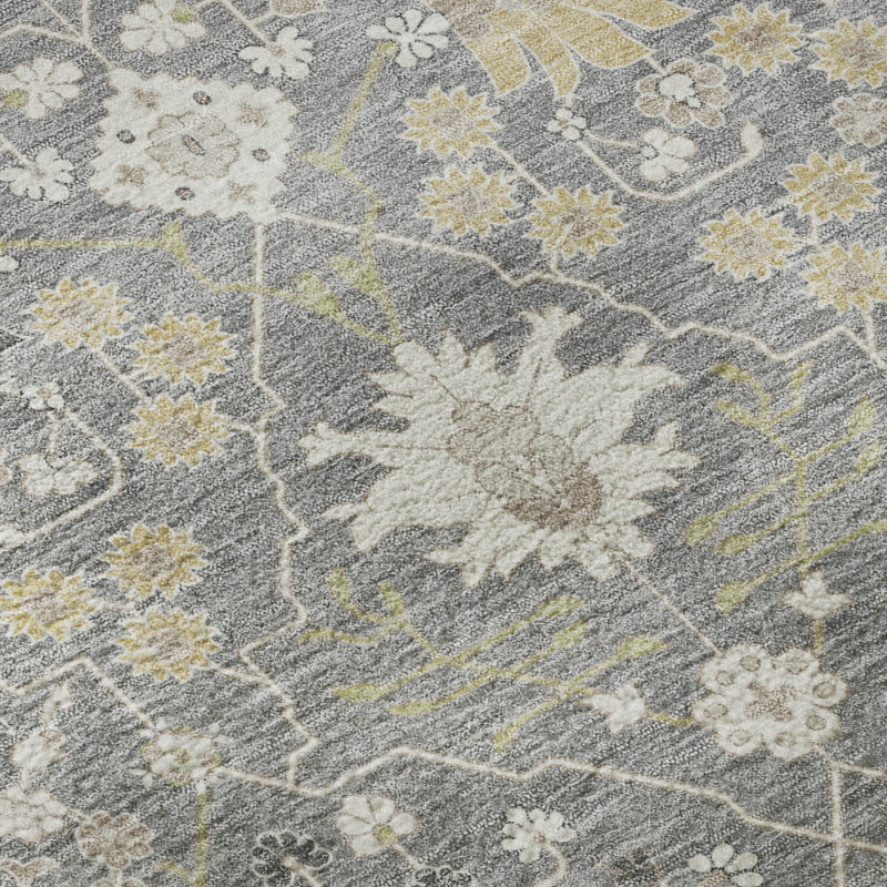 Tapis oriental lavable à la machine de qualité supérieure AMF1009 Colmenero, Rectangle 9 pi x 12 pi