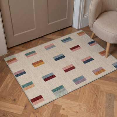 Tapis d'intérieur lavable à la machine avec envers antidérapant Liadan Vectra