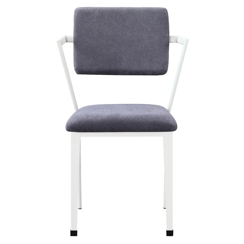 Chaise de bureau rembourrée à dossier ouvert avec design respirant et confort moelleux pour les espaces de travail modernes