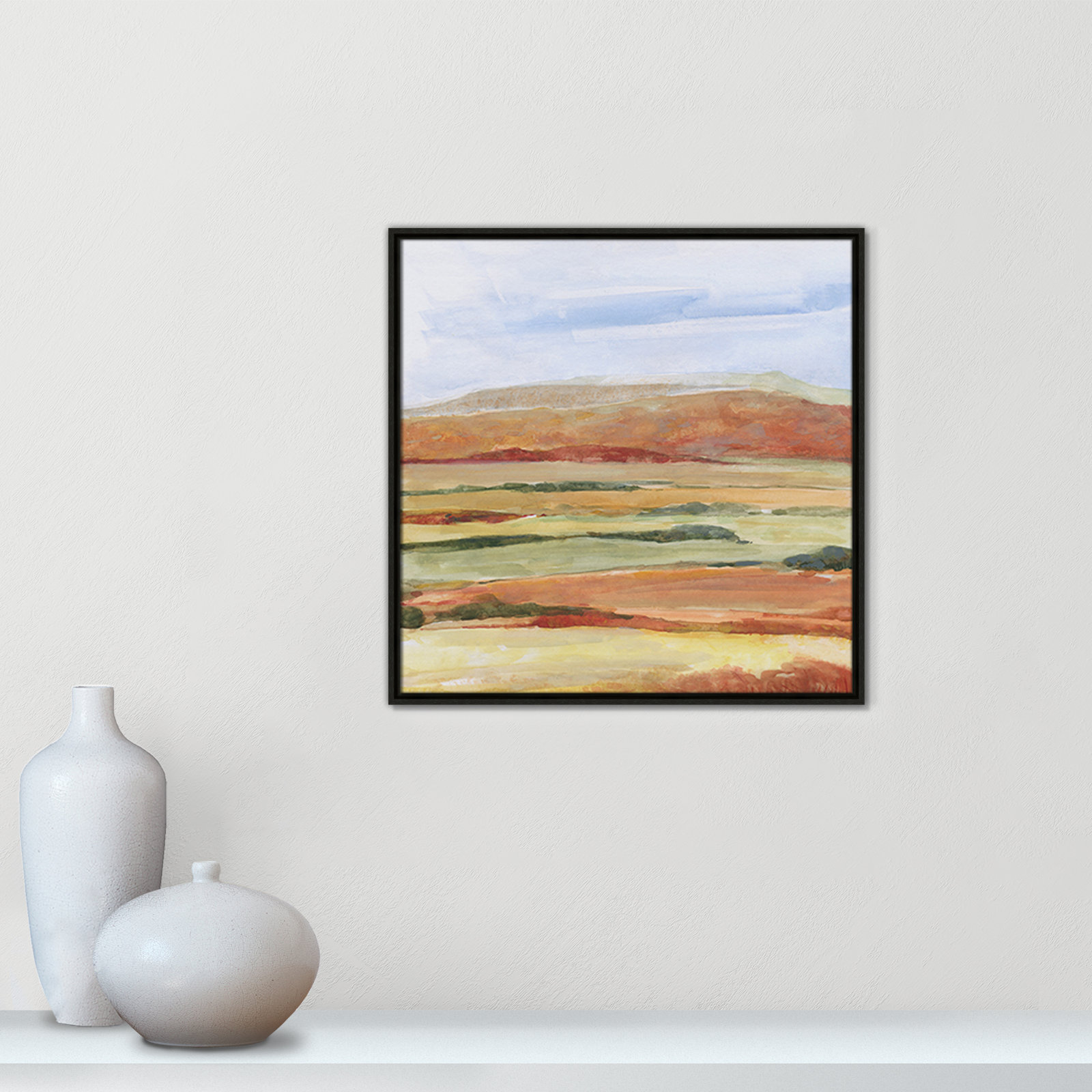 Damali "Sedona Magic" Print by Sally Swatland, Espresso, 25.5" H x 25.5" W x 2" D