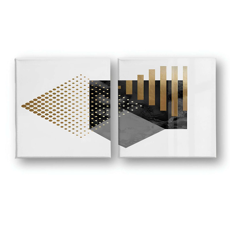 Stunning Decorative Canvas Paintings (2 Pieces), 19.7 x 19.7 Inches Each | 100% Canvas with 100% Wooden Frames | Perfect for Living Room & Bedroom Decor, Adds Elegance and Style to Any Space
