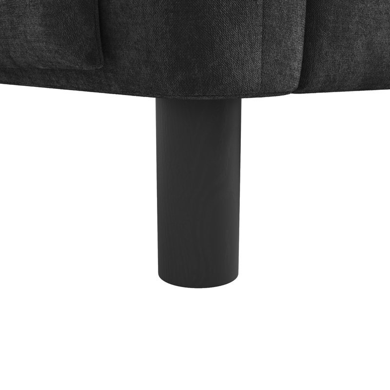 2 Seater Velvet Loveseat, Grey Does Not Apply