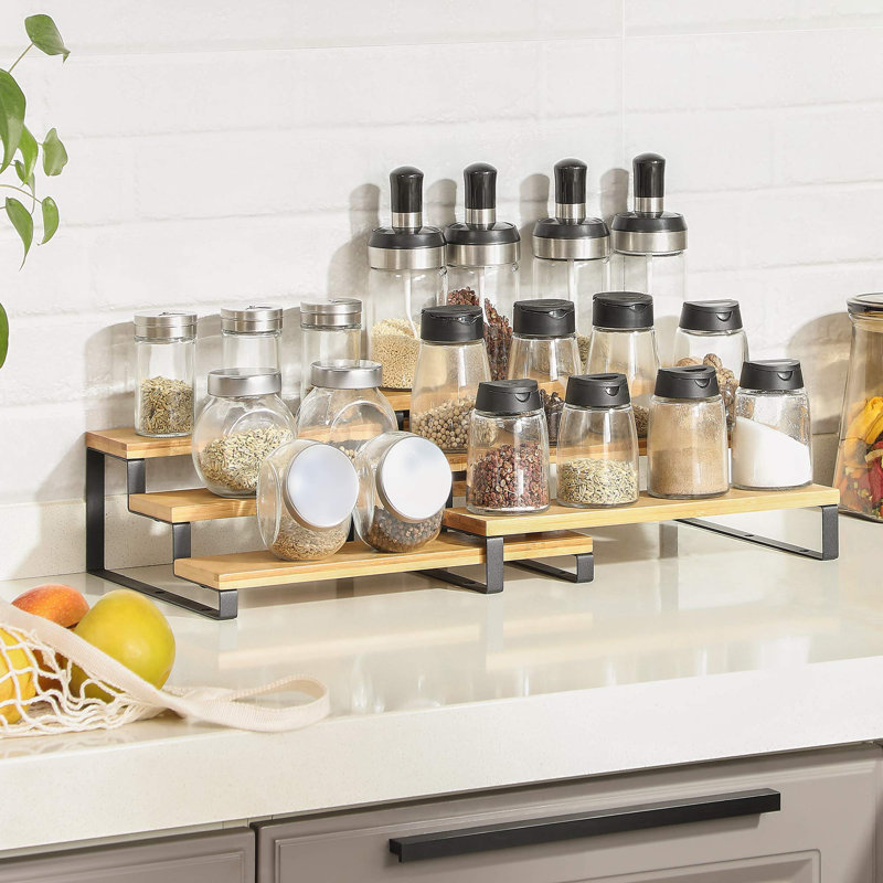 Freestanding Spice Rack, Black