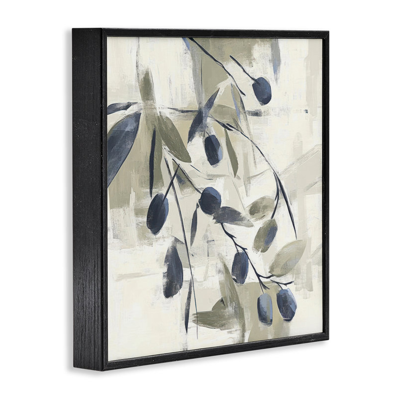 Giclée encadrée de style méditerranéen, par Mona Grace, Giclée encadrée noir minuit, H 12 po x l 12 po