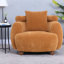 Fauteuil d'appoint en nuage doux, méridienne moderne en chenille de 38 pouces pour la maison