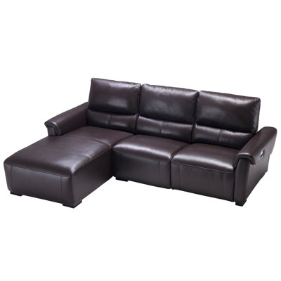 Minnich Upholstered Power Reclining L-Shaped Sectional