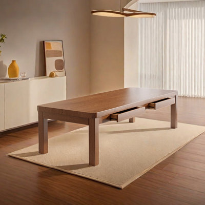 Sair Ash Solid Wood Dining Table