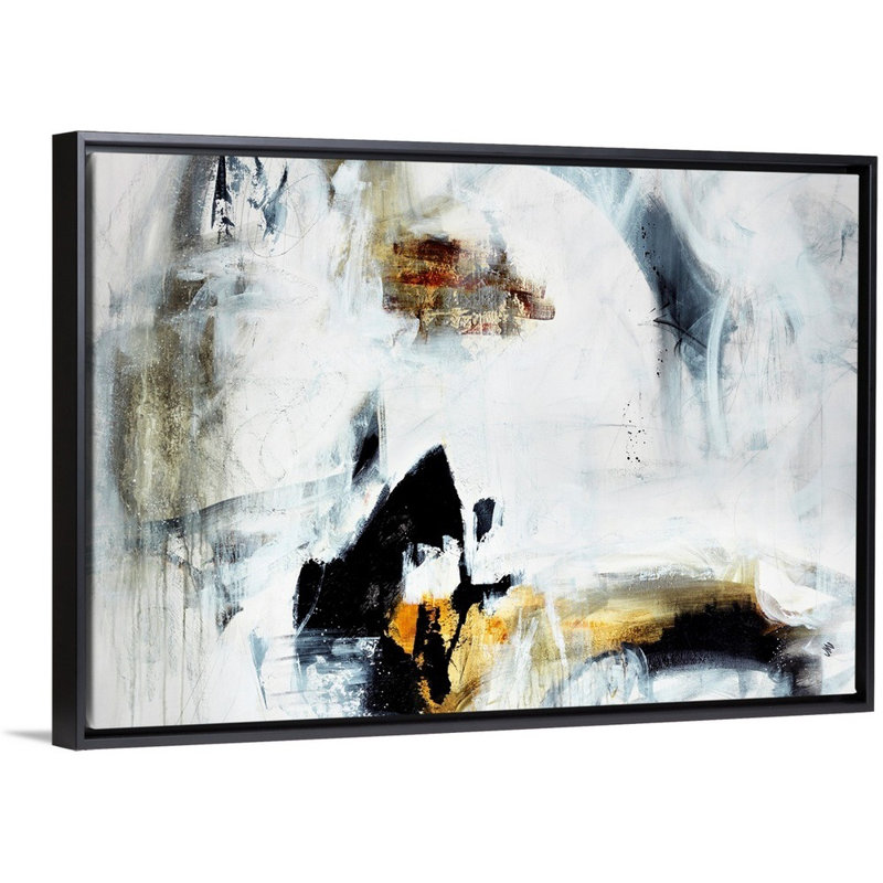 Reproduction d'art sur toile, Cadre flottant noir, H 26 po x l 38 po x P 1,75 po