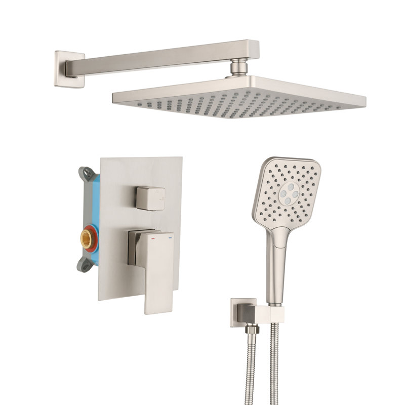 All-In-One Kit with Rough in-Valve, Brushed Nickel