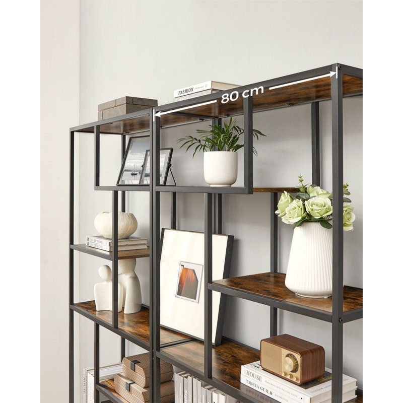 180cm H x 80cm W Metal Bookcase