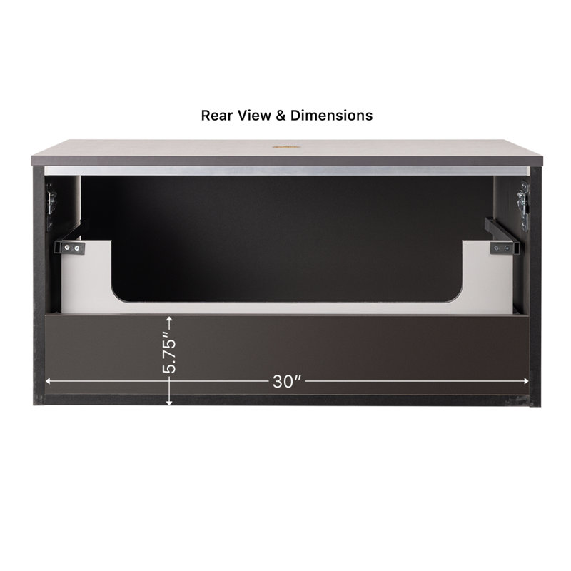 Single Vanity, Gray/White