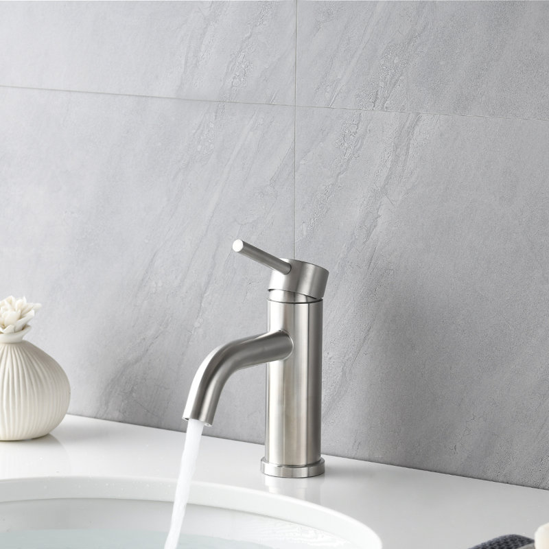 Herold Single-Hole Single-handle Bathroom Faucet, Brushed Nickel