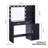 Vanity Desk With Mirror And Lights, 46.4IN Dressing Table With 2 Large Drawer&Large Vertical Organizer, 3 Level Dresser & 3 Lighting Modes Adjustable Brightness, Suitable For Bedroom(Black)-899278074