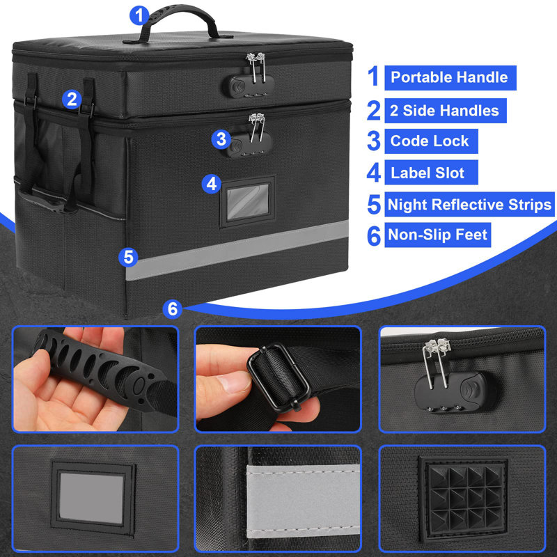 NINGBOJUSEN 2 Layer File Box With Lock - Wayfair Canada