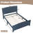 Terra Solid Wood Platform Bed Frame with Support Slats, No Box Spring Needed-134485234