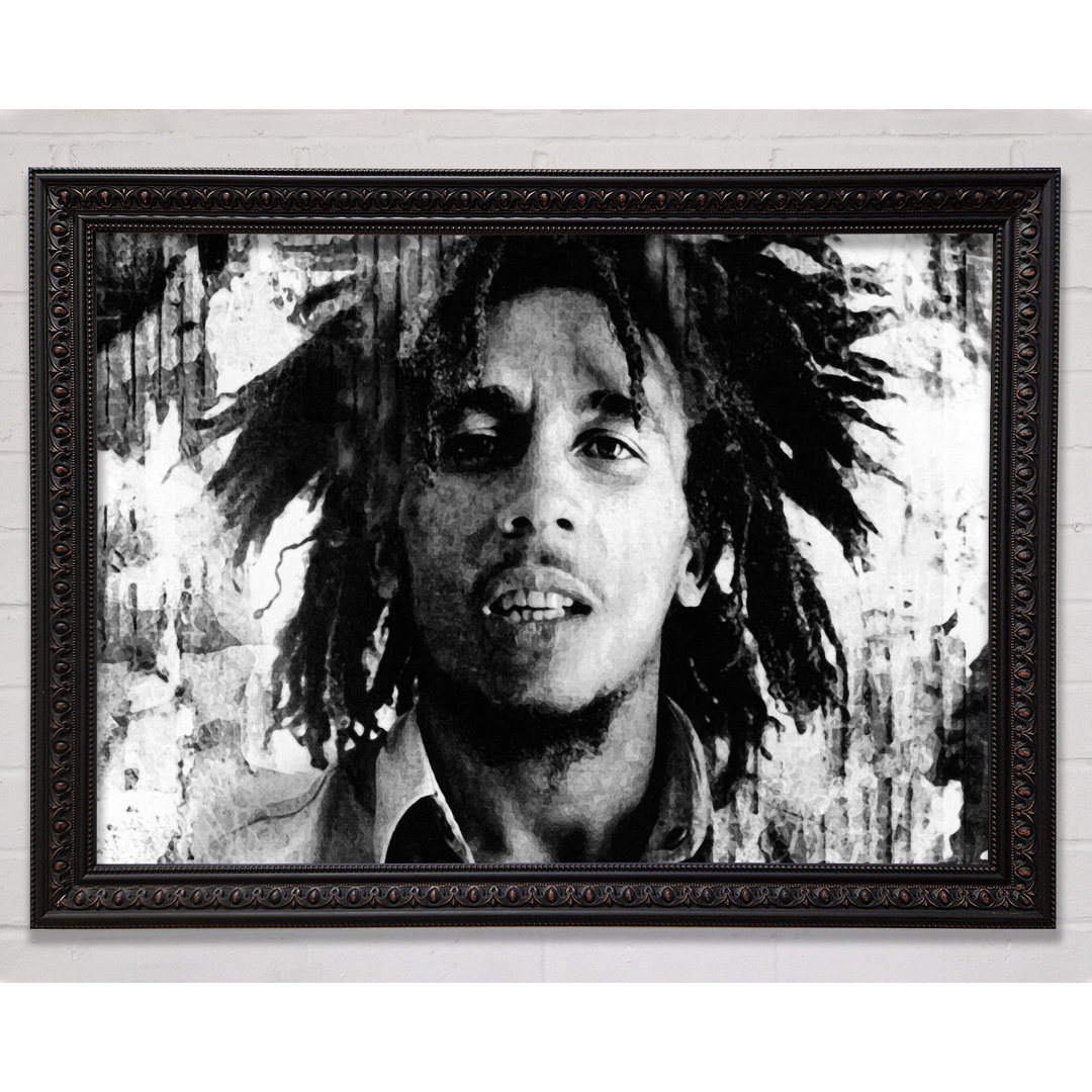 Bob Marley Redemption Song - Einzelne Bilderrahmen Kunstdrucke