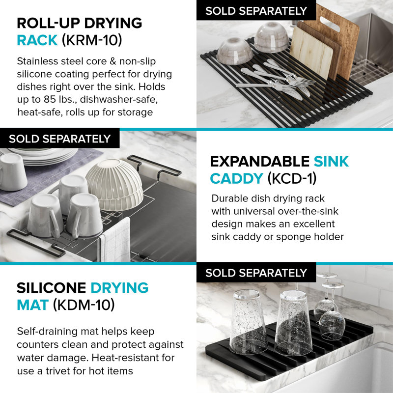 Kraus 32-inch Stainless Steel Undermount Single Bowl Kitchen Sink