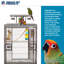 Cage à oiseaux avec roulettes Vincent
