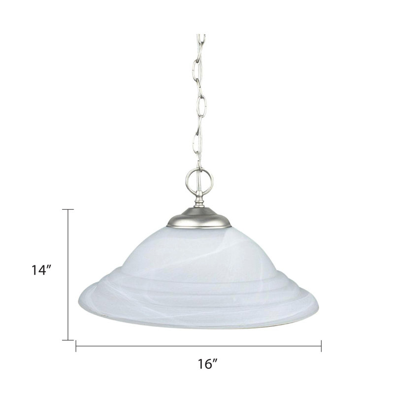 Tifany 1 - Light Satin Nickel Single Pendant