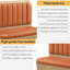 Banc rembourré en similicuir Fast Food