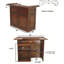 Bar sans évier traditionnel de 60 po par RAM Game Room-427084866