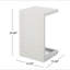 Table en forme de C Cape Coral Alu - gris-1862581703