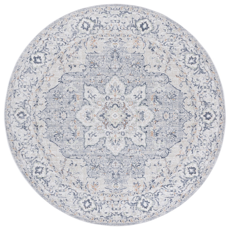Trien 100 Performance Oriental Rug, Round 6'7"