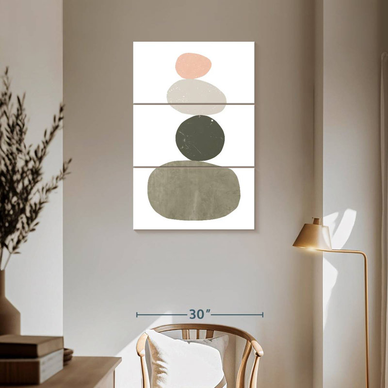 Avery Pebbles I, 57" H x 36" W