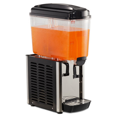 Distributeur de boissons commercial unique de 4,8 gallons, 150 W, mélangeur à contrôle de thermostat, refroidisseur à boissons pour café-restaurant, noir