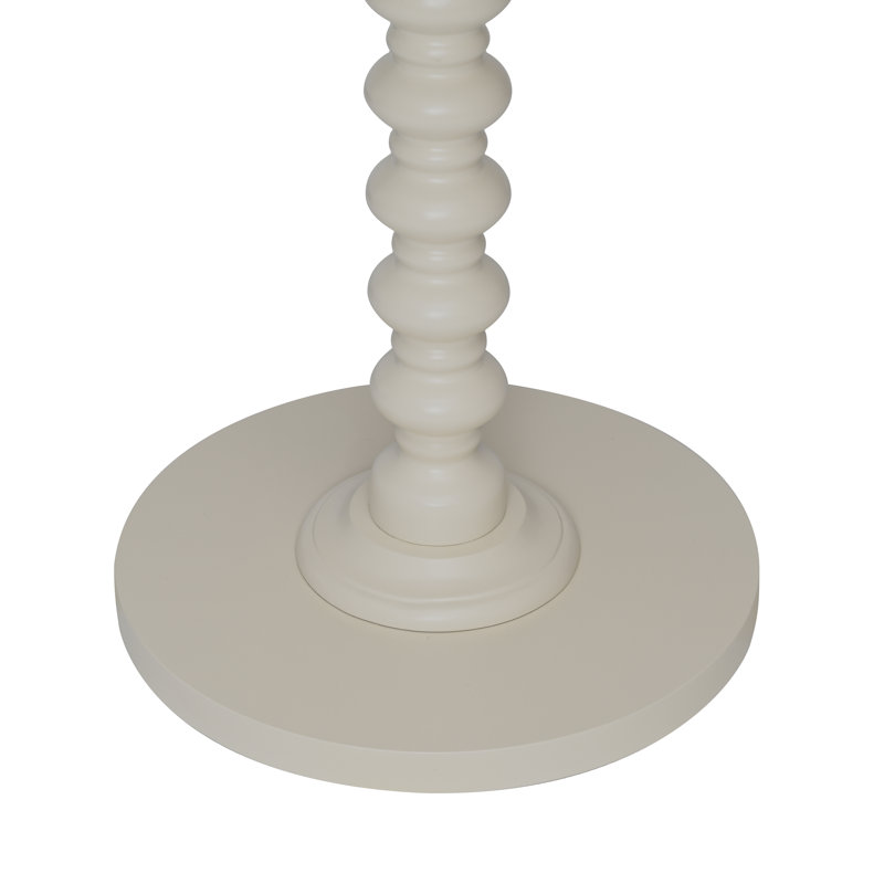 Fiama End Table, 22.25" H x 17" W, White