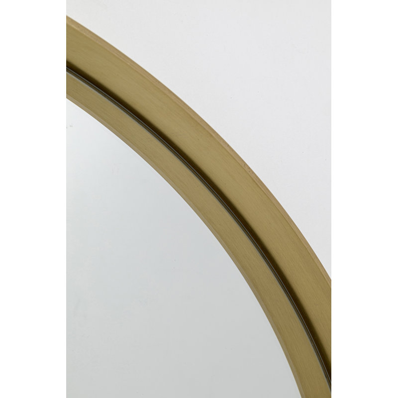 Mirror Curve Round, 100 cm H x 100 cm W, Brass