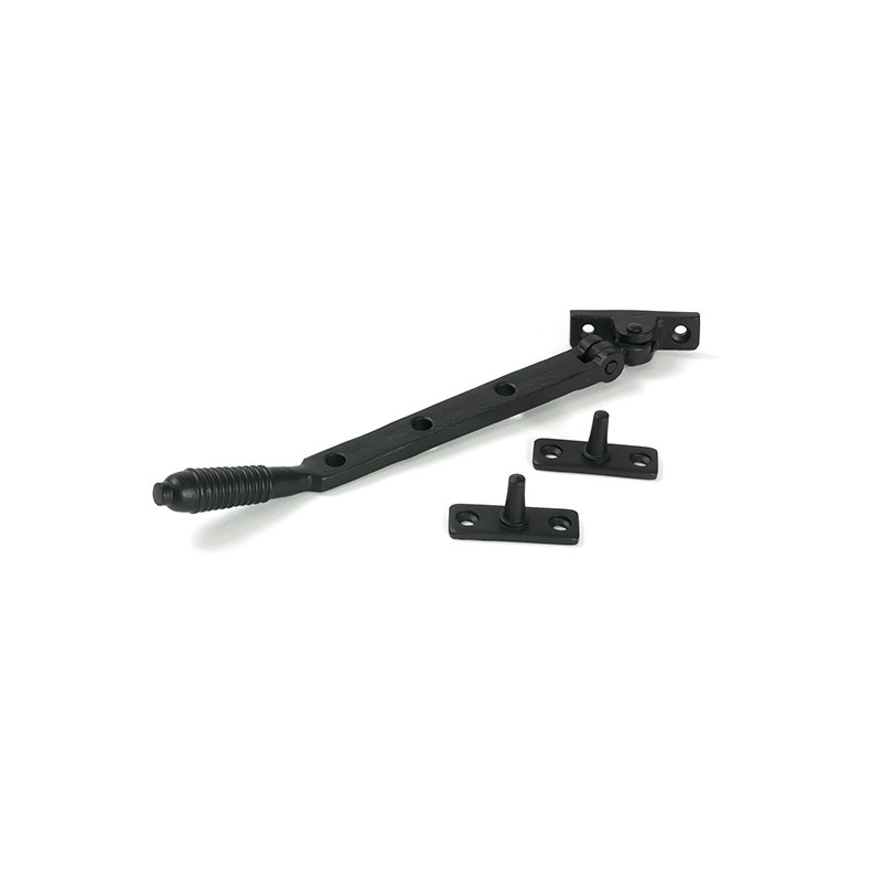 Reeded Stay, Matt Black, 24.9cm H x 1.6cm W x 0.9cm D