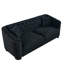 3-Seater + 3-Seater Combination Sofa.Velvet Black-91353505