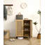 Armoire de rangement en rotin naturel double