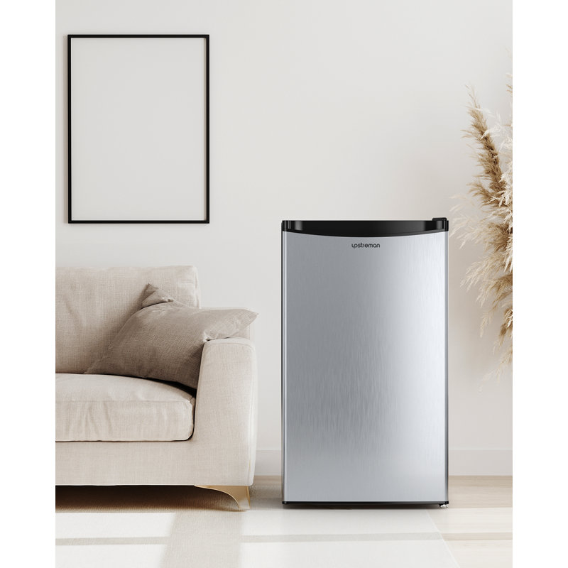 3.2 Cu.Ft Freestanding Mini Fridge with Reversible Door,ENERGY STAR, Stainless Steel