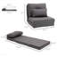 Fauteuil à billes à dossier réglable à 5 positions réglables pour salon - gris foncé