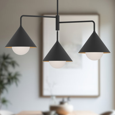Lustre géométrique à 3 lumières Ireland