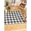 Tapis noir / blanc Appoline Chechered-390499116