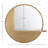 Pugh Metal Circle Mirror with Shelves