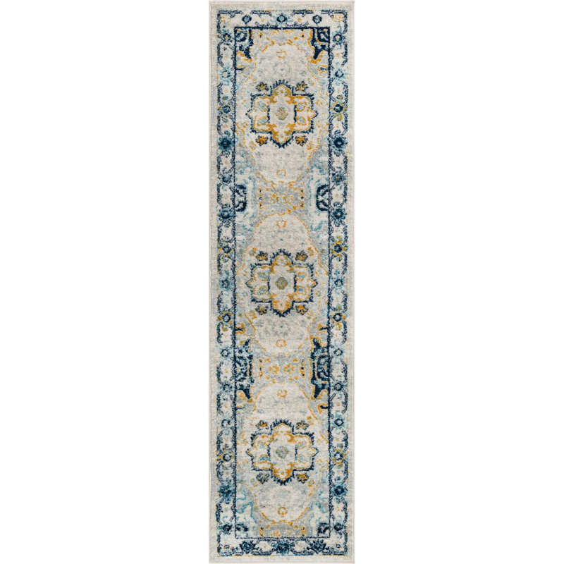 Ikat Indoor Rug, Runner 2' x 8'