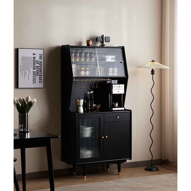 Armoire de rangement murale intégrée simple en bois massif Home