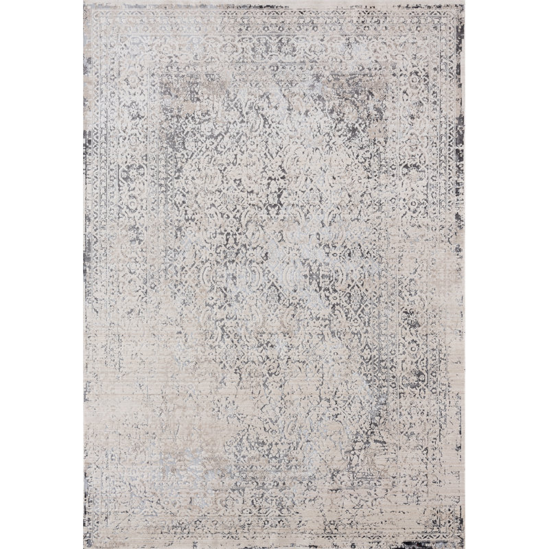 Tapis crème à motif oriental Rummond, Rectangle 1 pi 7 po x 3 pi