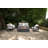 Madison 17'' H x 60'' L Travertine Outdoor Fire Pit Table - Includes Lava Rocks & Cover-1176393098-1176393096