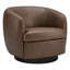 Fauteuil demi-tonneau en cuir Marcy Geniue-1406499531
