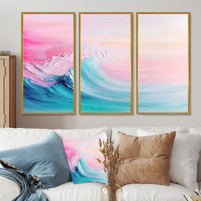 «Coastal Rainbow Wave Energy II», ensemble d'art mural côtier