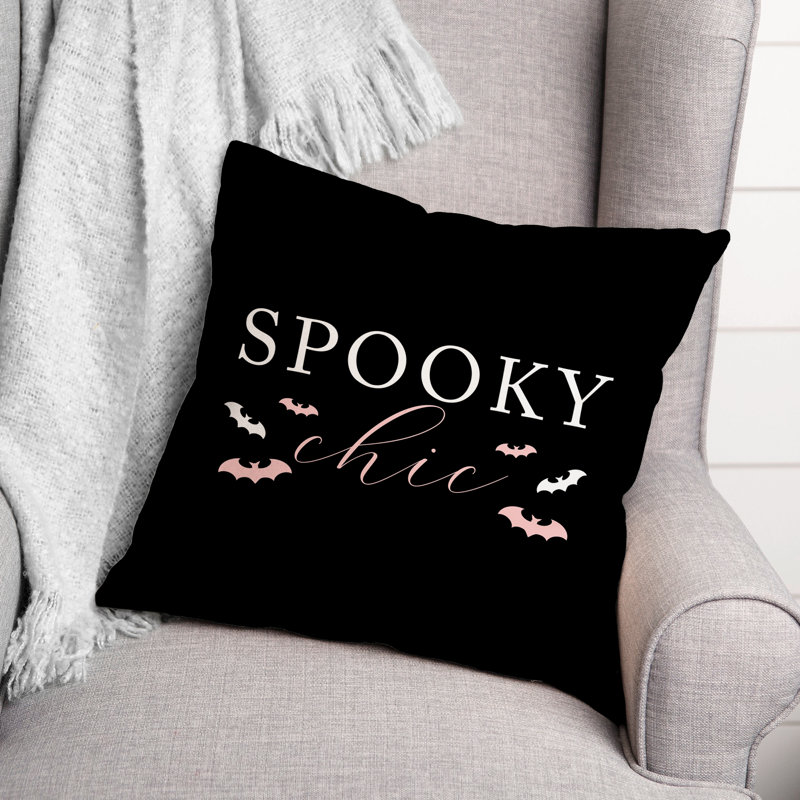  Housse et insert de coussin carré Spooky Chic, 16" x 16"