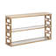 Chicklet 66'' W Stone Console Table