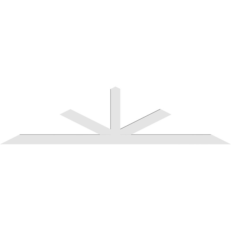Support à pignon Saratoga, H 24 po x l 96 po (pas: 6/12), P 4 po x F 4 po, PVC