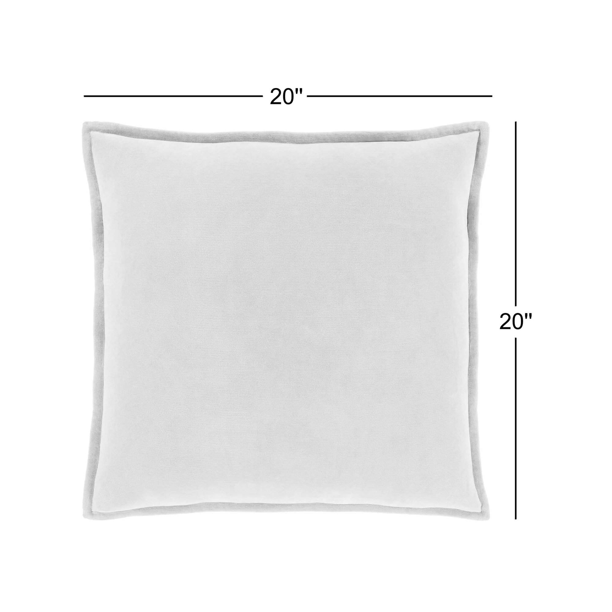 Edgar 100% Cotton Throw Pillow, Sea Foam, Down, 20"H x 20"W